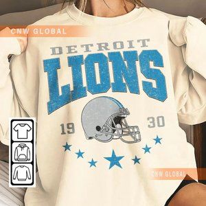 Vintage Detroit Lions Football Sweatshirt, Detroit Lions Shirt Sweater Men Women